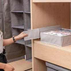 AA Commerce Kleding Opbergbox Set - Opvouwbare Kastlade Verdeler / Onder Bed Organizer Opberger - Opbergen Van BH/Sokken/Stropdassen/Riemen/Ondergoed - Opbergbak - Kledingkast Kast Lade Ladeverdeler Opbergsysteem Opbergdoos Met Vakken - Set Van 3 Stuks -BISSELL-Winkel 550x404 2