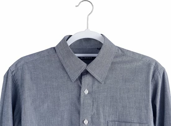 ACAZA Set Van 50 Kledinghangers Met Fluweel - Ultra-dunne Kleerhangers Met Anti-Slip - Kapstokken Met Broeklat Of Roklat - Wit 6 ACAZA Set Van 50 Kledinghangers Met Fluweel - Ultra-dunne Kleerhangers Met Anti-Slip - Kapstokken Met Broeklat Of Roklat - Wit - Afbeelding 4