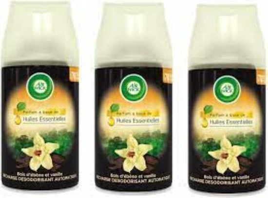 Air Wick Freshmatic Automatische Spray Luchtverfrisser - Ebbenhout & Vanille - 3 Navullingen 3 Air Wick Freshmatic Automatische Spray Luchtverfrisser - Ebbenhout & Vanille - 3 Navullingen