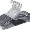ACAZA Set Van 30 Stevige Kunststof Kledinghangers Met Antislip - Kleerhangers Met Draaibare Haak - Buigzaam - Grijs