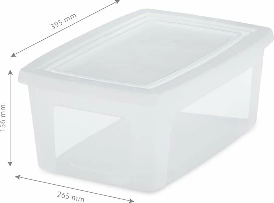 IRIS OHYAMA IRIS Clearbox Opbergbox - 11L - Kunststof - Transparant - 3 Stuks 5 IRIS OHYAMA IRIS Clearbox Opbergbox - 11L - Kunststof - Transparant - 3 Stuks - Afbeelding 3