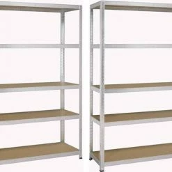 Avasco Opbergrek XL - 120 Cm Breed - 875 Kg Draagkracht - 175 Kg Per Plank - Extra Breed - 2 Stuks