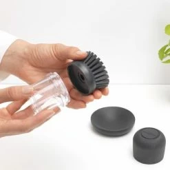 Brabantia Sink Side Afwasborstel - Met Zeepdispenser- Dark Grey -BISSELL-Winkel 550x412 10