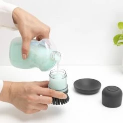 Brabantia Sink Side Afwasborstel - Met Zeepdispenser- Dark Grey -BISSELL-Winkel 550x412 11