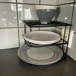 3 BMT 3BMT - Hoekkastrek - 3 Laags Bordenrek - Serviesorganizer - Zwart 8 3 BMT 3BMT - Hoekkastrek - 3 Laags Bordenrek - Serviesorganizer - Zwart -BISSELL-Winkel 550x412 70