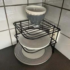 3 BMT 3BMT - Hoekkastrek - 3 Laags Bordenrek - Serviesorganizer - Zwart 10 3 BMT 3BMT - Hoekkastrek - 3 Laags Bordenrek - Serviesorganizer - Zwart -BISSELL-Winkel 550x412 72