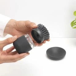 Brabantia Sink Side Afwasborstel - Met Zeepdispenser- Dark Grey -BISSELL-Winkel 550x412 9