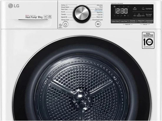 LG RC80V9AV4Q - Warmtepompdroger 18 LG RC80V9AV4Q - Warmtepompdroger - Afbeelding 16