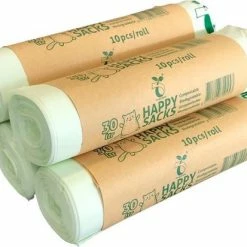 Happy Sacks Biozakken 30 Liter - 5 Rol à 10 Stuks
