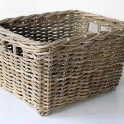 Van Der Leeden Rotan Opbergmand - 50x40xH30cm - Lademand - Kastmand Rotan - Rotan Mand - Mand - Fietsmand - Rieten Mand