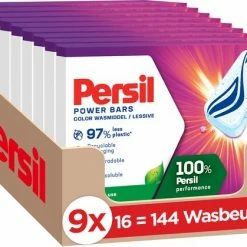 Persil Power Bars Kleur Wasmiddel - Voordeelverpakking - 9 X 16 Wasbeurten