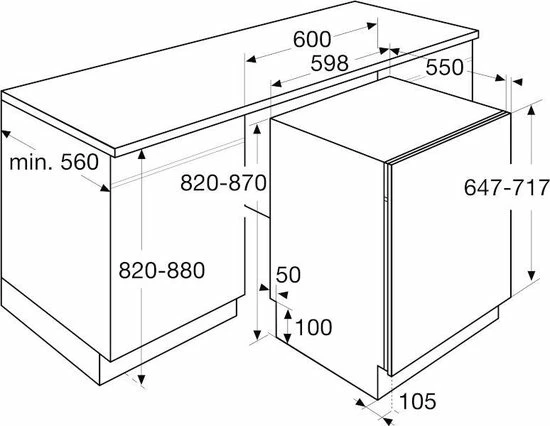 ETNA VW339M - Inbouwvaatwasser 5 ETNA VW339M - Inbouwvaatwasser - Afbeelding 3