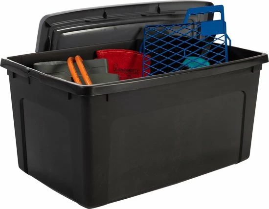 IRIS OHYAMA IRIS Modular Clearbox Opbergbox - 50L - 3 Stuks - Zwart/Grijs 7 IRIS OHYAMA IRIS Modular Clearbox Opbergbox - 50L - 3 Stuks - Zwart/Grijs - Afbeelding 5