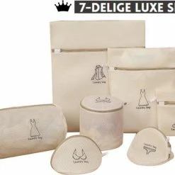 V&P Crown V&P Black Crown Waszakken Set Met Rits - Wasnet - Waszak - Waszakken Set Van 7 Voor Wasgoed - Waszakje Lingerie - Waszak Bh - Divers Delicaat Wasgoed - Wasnet Groot - Wasmachine Zakjes - Laundry Bag Set - Black Friday 2022