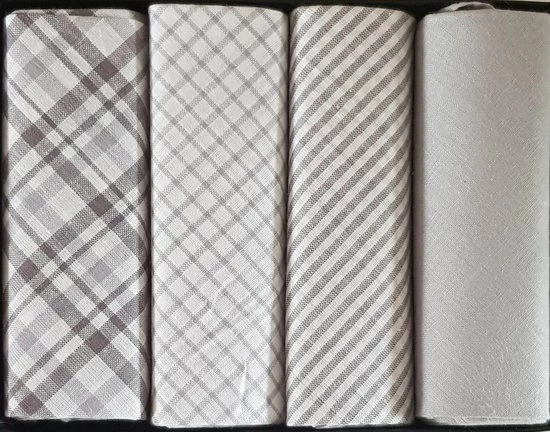Merkloos Zakdoeken Set 4 Stuks Design - 40 X40 Cm 100% Katoen - Heren Zakdoeken 3 Merkloos Zakdoeken Set 4 Stuks Design - 40 X40 Cm 100% Katoen - Heren Zakdoeken