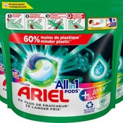 Ariel All In 1 Wasmiddel Pods + Touch Van Lenor Unstoppables - Wascapsules - Voordeelverpakking - 3 X 35 Wasbeurten