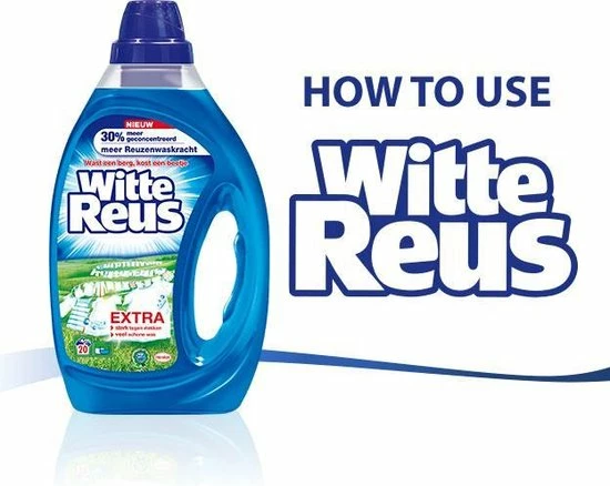 Witte Reus Zwarte Reus Gel - 44 Wasbeurten - Vloeibaar - Wasmiddel 4 Witte Reus Zwarte Reus Gel - 44 Wasbeurten - Vloeibaar - Wasmiddel - Afbeelding 2