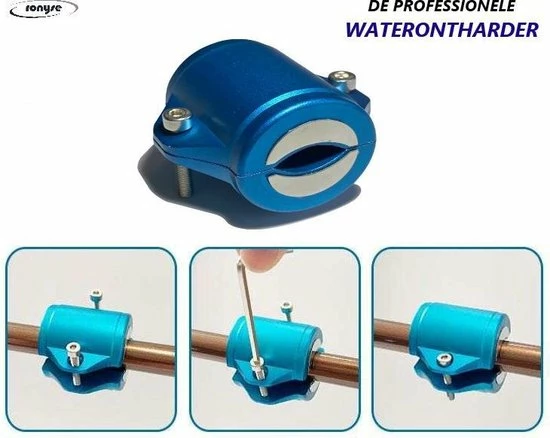 Ronyse Magnetische Waterontharder - Professionele Waterontharder Magneet - Waterontkalker Waterleiding - Blauw - Anti Kalk 3 Ronyse Magnetische Waterontharder - Professionele Waterontharder Magneet - Waterontkalker Waterleiding - Blauw - Anti Kalk