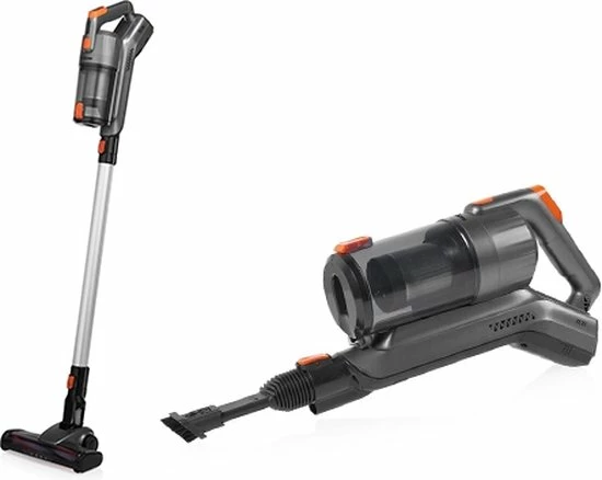 Tristar SZ-2100 Draadloze Steelstofzuiger – Incl Oplaadstation - Steelstofzuiger, Handstofzuiger En Kruimeldief - Uitneembare HEPA Filter - Grijs 15 Tristar SZ-2100 Draadloze Steelstofzuiger – Incl Oplaadstation - Steelstofzuiger, Handstofzuiger En Kruimeldief - Uitneembare HEPA Filter - Grijs - Afbeelding 13