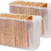 Lock&Lock Cracker Bewaardoos - Knackebrod Bewaardoos - Vershouddoos - 1,5 Liter - Transparant - Set Van 2 Stuks 2 Lock&Lock Cracker Bewaardoos - Knackebrod Bewaardoos - Vershouddoos - 1,5 Liter - Transparant - Set Van 2 Stuks -BISSELL-Winkel 550x439 2