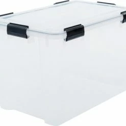 IRIS OHYAMA IRIS Airtight Box Opbergbox - Luchtdicht - 70L - Kunststof - Transparant/Zwart