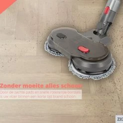 ZIGLA – Elektrische Dweil Mop Voor Dyson Steelstofzuiger - Dweilsysteem Voor V7/V8/V10/V11/V15 - Inclusief 8 Pads -BISSELL-Winkel 550x458 2
