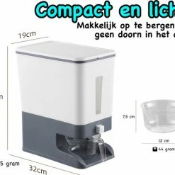 ProSolve Rijst Dispenser - Bewaarpotten - Keuken Opslag - Dispenser Cornflakes, Granen, Snoep, Noten, Voedsel - Keuken Gadgets - Opbergdoos Met Deksel - Voorraadpotten - Opbergpotten - Rijst Bewaren - Black Friday 2022 Deals - Rijst Opbergdoos 10 Kg Opslag 13 ProSolve Rijst Dispenser - Bewaarpotten - Keuken Opslag - Dispenser Cornflakes, Granen, Snoep, Noten, Voedsel - Keuken Gadgets - Opbergdoos Met Deksel - Voorraadpotten - Opbergpotten - Rijst Bewaren - Black Friday 2022 Deals - Rijst Opbergdoos 10 Kg Opslag -BISSELL-Winkel 550x465 4