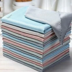 Lopoleis FACU XIV Microvezeldoekjes – 10 Stuks – Microvezeldoeken – Streepvrij – Reinigingsdoekjes – Schoonmaakdoeken – Spiegeldoeken – 30 X 40 Cm