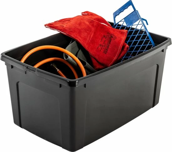 IRIS OHYAMA IRIS Modular Clearbox Opbergbox - 50L - 3 Stuks - Zwart/Grijs 4 IRIS OHYAMA IRIS Modular Clearbox Opbergbox - 50L - 3 Stuks - Zwart/Grijs - Afbeelding 2