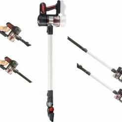 Merkloos Accu-stofzuiger D1X - 4-in-1 Steelstofzuiger En Kruimeldief - Draadloze Stofzuiger - 160W - 2 Kracht Standen - Snoerloos - Zakloos - Oplaadbaar - Inclusief Wand Bevestiging