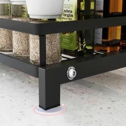 TammaT - Kruidenrek - Kruidenrek Staand - Inklapbare Keukenrek - 2-laags 35x21x38,5CM - Keuken Organizer - Aanrecht Organizer - Keuken Opslag - Roestvrij Staal - Opbergrek - Keuken Organizers - Roestvrij En Krasvrij -BISSELL-Winkel 550x491 1