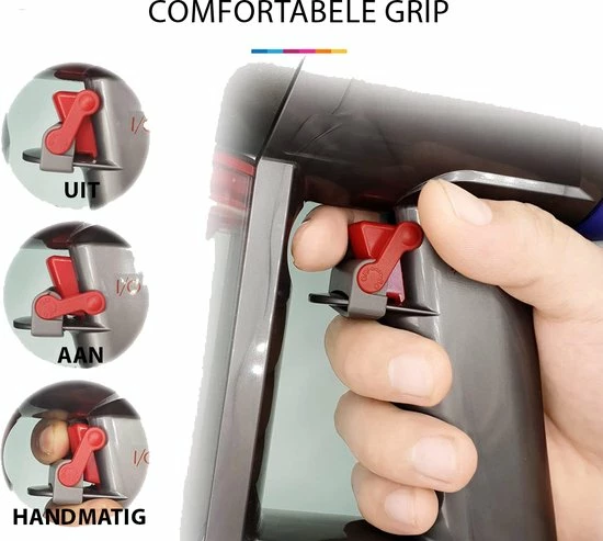 YONO Trigger Aan/Uit Knop Geschikt Voor Dyson V15 / V11 / V10 / V8 / V7 / V6 - Schakelaar Vergrendeling - Handige Accessoires En Onderdelen Voor Steelstofzuiger - Handgreep Clip 7 YONO Trigger Aan/Uit Knop Geschikt Voor Dyson V15 / V11 / V10 / V8 / V7 / V6 - Schakelaar Vergrendeling - Handige Accessoires En Onderdelen Voor Steelstofzuiger - Handgreep Clip - Afbeelding 5