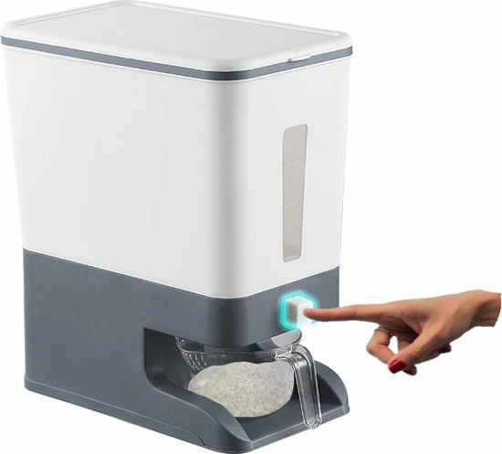 ProSolve Rijst Dispenser - Bewaarpotten - Keuken Opslag - Dispenser Cornflakes, Granen, Snoep, Noten, Voedsel - Keuken Gadgets - Opbergdoos Met Deksel - Voorraadpotten - Opbergpotten - Rijst Bewaren - Black Friday 2022 Deals - Rijst Opbergdoos 10 Kg Opslag 3 ProSolve Rijst Dispenser - Bewaarpotten - Keuken Opslag - Dispenser Cornflakes, Granen, Snoep, Noten, Voedsel - Keuken Gadgets - Opbergdoos Met Deksel - Voorraadpotten - Opbergpotten - Rijst Bewaren - Black Friday 2022 Deals - Rijst Opbergdoos 10 Kg Opslag