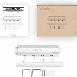 Wonix® - Roldrooglijn - Waslijn Uittrekbaar Tot 3.2 M - 4 Cables - 12.8m - Wit 13 Wonix® - Roldrooglijn - Waslijn Uittrekbaar Tot 3.2 M - 4 Cables - 12.8m - Wit -BISSELL-Winkel 550x501 1