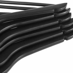 ACAZA 20 Stuks Massief Houten Kledinghangers, Esdoorn Hout, Glad Oppervlak, Kleerhanger Met Inkeping En Broeklat, Dames/Heren/Volwassenen, Zwart -BISSELL-Winkel 550x503 16