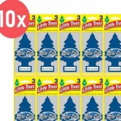 Naamloos Set Van 10 Auto Luchtverfrissers - Luchtverfrisser - Auto Verfrisser - Geurboom - 10 Stuks - New Car Scent