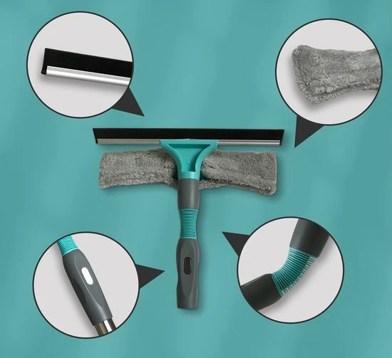 Whipex Sweeper Raamwisser Met Telescoopsteel - 160cm Ruitenreiniger Ramenwasser 4 Whipex Sweeper Raamwisser Met Telescoopsteel - 160cm Ruitenreiniger Ramenwasser - Afbeelding 2