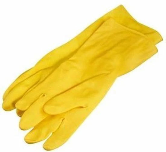 Multy Luxe Huishoudhandschoenen Maat L - Natuurlatex Met Kantoenen Vlokvoering - Anti Slip - Rubberen Handschoenen - Waterdicht - Natuurlijk Latex - Maat L 3 Multy Luxe Huishoudhandschoenen Maat L - Natuurlatex Met Kantoenen Vlokvoering - Anti Slip - Rubberen Handschoenen - Waterdicht - Natuurlijk Latex - Maat L