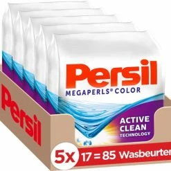 Persil Megaperls Color Waspoeder - Poeder Wasmiddel - Voordeelverpakking - 5 X 17 Wasbeurten