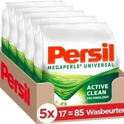 Persil Megaperls Power Waspoeder - Poeder Wasmiddel - Voordeelverpakking - 5 X 17 Wasbeurten