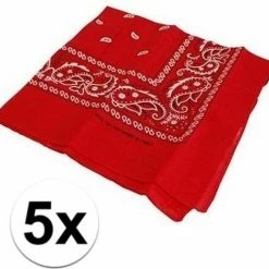 Fun En Feest Megastore 5 Rode Boeren Zakdoek -BISSELL-Winkel 550x510 1