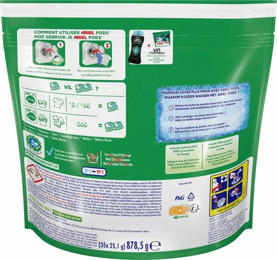 Ariel All In 1 Wasmiddel Pods + Touch Van Lenor Unstoppables - Wascapsules - Voordeelverpakking - 3 X 35 Wasbeurten 4 Ariel All In 1 Wasmiddel Pods + Touch Van Lenor Unstoppables - Wascapsules - Voordeelverpakking - 3 X 35 Wasbeurten - Afbeelding 2