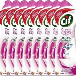 CIF Cream Pink Flower - 8 X 500 Ml - Schuurmiddel - Voordeelverpakking -BISSELL-Winkel 550x518 2