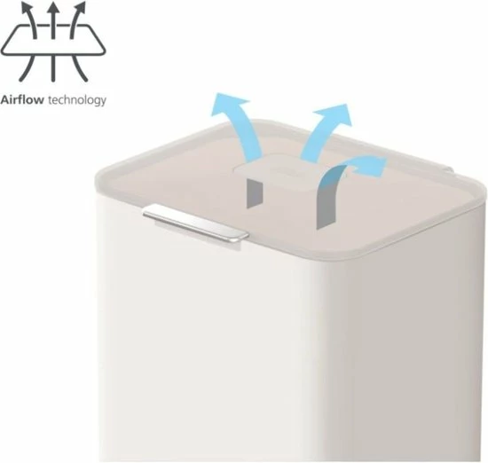 Joseph Joseph Intelligent Waste Prullenbak Totem 2.0 Recycler - 60 L - Stone Wit 18 Joseph Joseph Intelligent Waste Prullenbak Totem 2.0 Recycler - 60 L - Stone Wit - Afbeelding 16