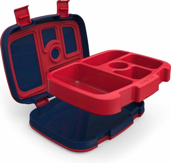 Bentgo Kids Lunchbox - Lekvrije Bento Box – Broodtrommel Kinderen Met 5 Compartimenten – Brooddoos Voor Warm En Koud Eten – Raket Print 5 Bentgo Kids Lunchbox - Lekvrije Bento Box – Broodtrommel Kinderen Met 5 Compartimenten – Brooddoos Voor Warm En Koud Eten – Raket Print - Afbeelding 3