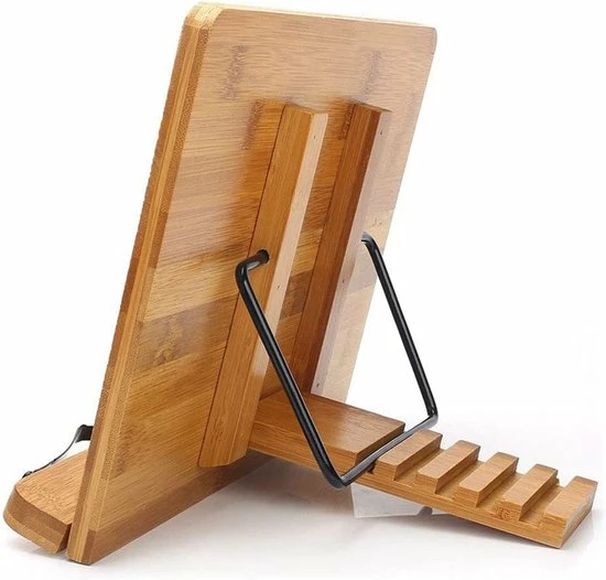 Wonix® - Boekenstandaard - Boekhouder - Documenthouder - Verstelbare - Opvouwbaar - Bamboe 10 Wonix® - Boekenstandaard - Boekhouder - Documenthouder - Verstelbare - Opvouwbaar - Bamboe - Afbeelding 8