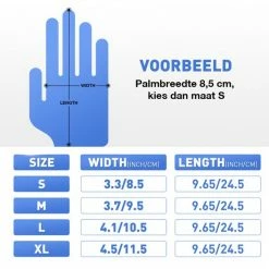 IVROU® Nitril Handschoenen - 100 Stuks Wegwerp Handschoenen - Poeder Vrij, Latex Vrij - Maat: M - Violet Blauw -BISSELL-Winkel 550x527 3