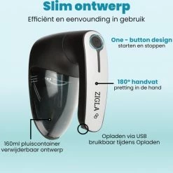 Zigla – Elektrische Pluizenverwijderaar - Ontpluizer – Oplaadbaar & Draadloos - Incl. 2 Extra Opzetstukken En Borstel 19 Zigla – Elektrische Pluizenverwijderaar - Ontpluizer – Oplaadbaar & Draadloos - Incl. 2 Extra Opzetstukken En Borstel -BISSELL-Winkel 550x533 8