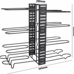 Merkloos TDR - Pannenrek Verstelbaar - Opbergrek Voor 8 Pannen - Keukenrek Staand - Dekselhouder -8 Laags- Uitschuifbaar -BISSELL-Winkel 550x537 2