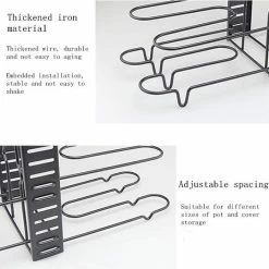 Merkloos TDR - Pannenrek Verstelbaar - Opbergrek Voor 8 Pannen - Keukenrek Staand - Dekselhouder -8 Laags- Uitschuifbaar -BISSELL-Winkel 550x539 2